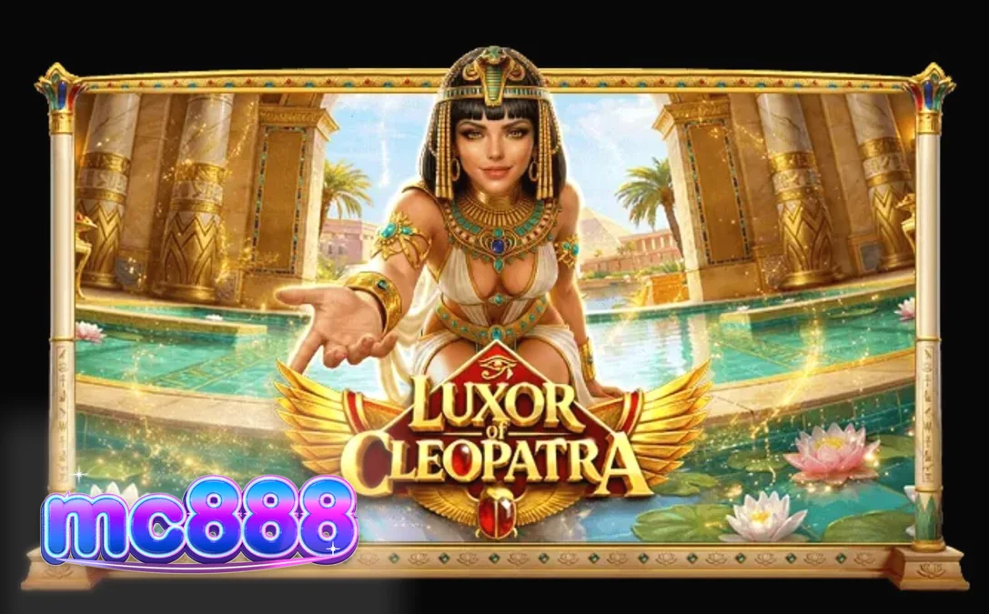 Tampilan visual slot Luxor of Cleopatra dengan tema Mesir kuno